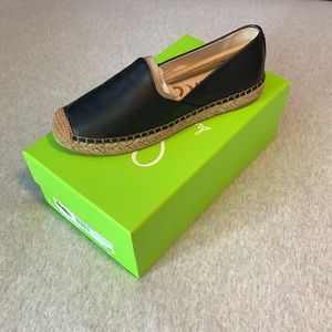Sam Edelman Black Leather Kesia Espadrilles